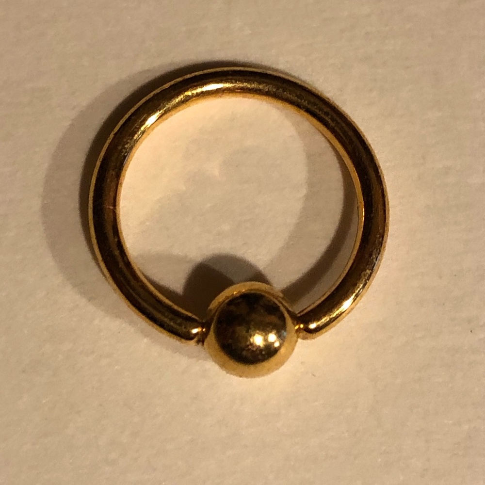 10 pack. Gold plated body jewelry